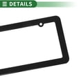 thumbnail image 6 of Unique Bargains License Plate Frame Stainless Steel Car License Plate Frame Bracket with Screws Caps 2 Hole Round Hole Wide Frame Black, 6 of 8