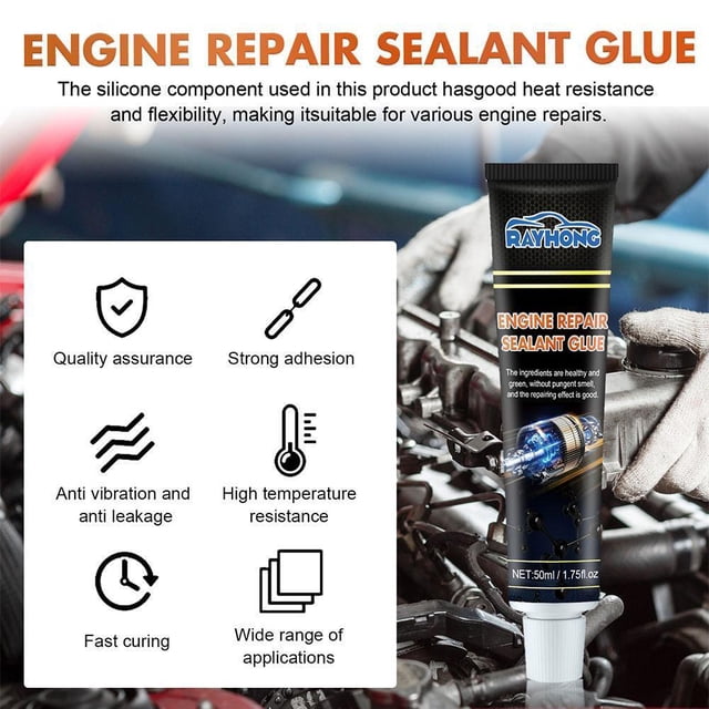 Sellador de reparación de motor de 50ml sellador a prueba de fugas resistente al aceite