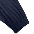 thumbnail image 3 of Sevevn Women Solid Color Elastic Waist Casual Pants With Side Pockets Dark Blue XL Savings Up to 30% Off, 3 of 6