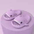 thumbnail image 2 of Cute Shark Slippers for Women Men, Shower Slides Casual Beach Shoes Anti-Slip Novelty Open Toe Lightweight Sole Sandals, 2 of 2