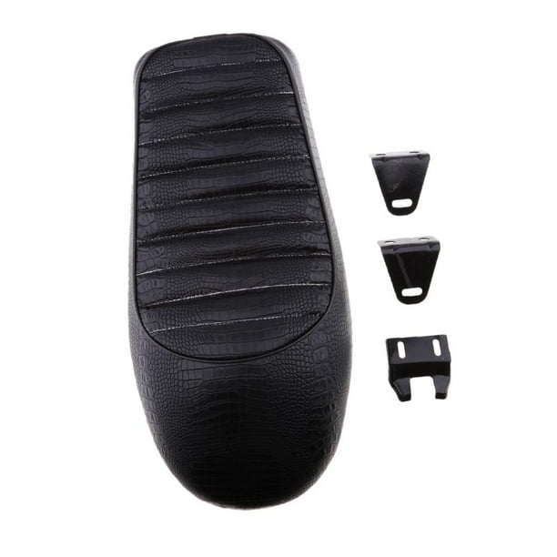 Asiento Joroba de Motocicleta Baoblaze para SUZUKI GR650 GS TU250 GN125 GN250 Negro