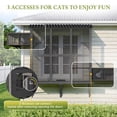 thumbnail image 4 of Haverchair Cat Catio, Cat Window Perch for Large Indoor Cats, Window Box Enclosure with 4 Jump Platforms, Wooden Window Hammock for Multi Kittens, All-Weather Use Outdoor Small Pet Perch House, 4 of 12
