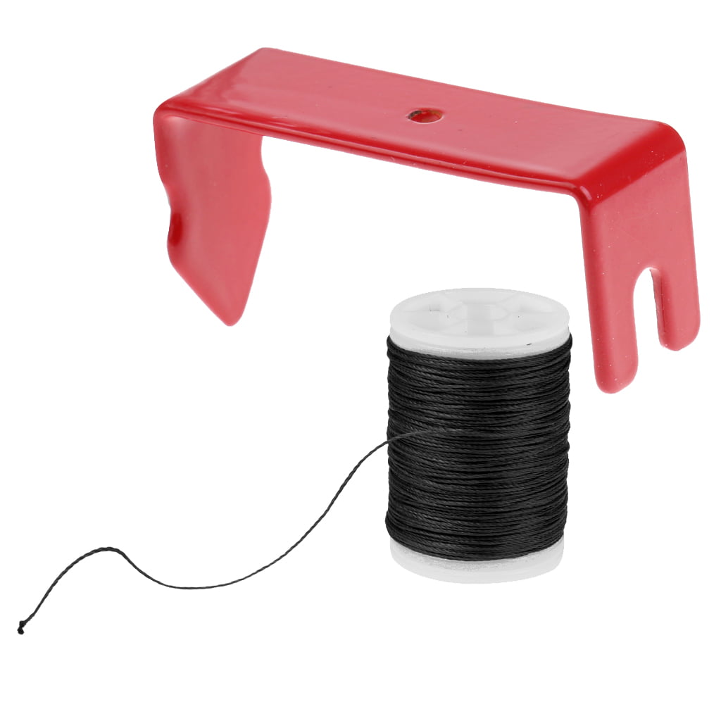 Black 110m Bow String Serving Thread & Peep Sight Installer String Separator 