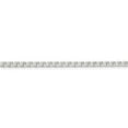 thumbnail image 2 of Auriga 925 Sterling Silver 3.15mm Flat Cuban Anchor Bracelet 8 inch for Women, 2 of 6