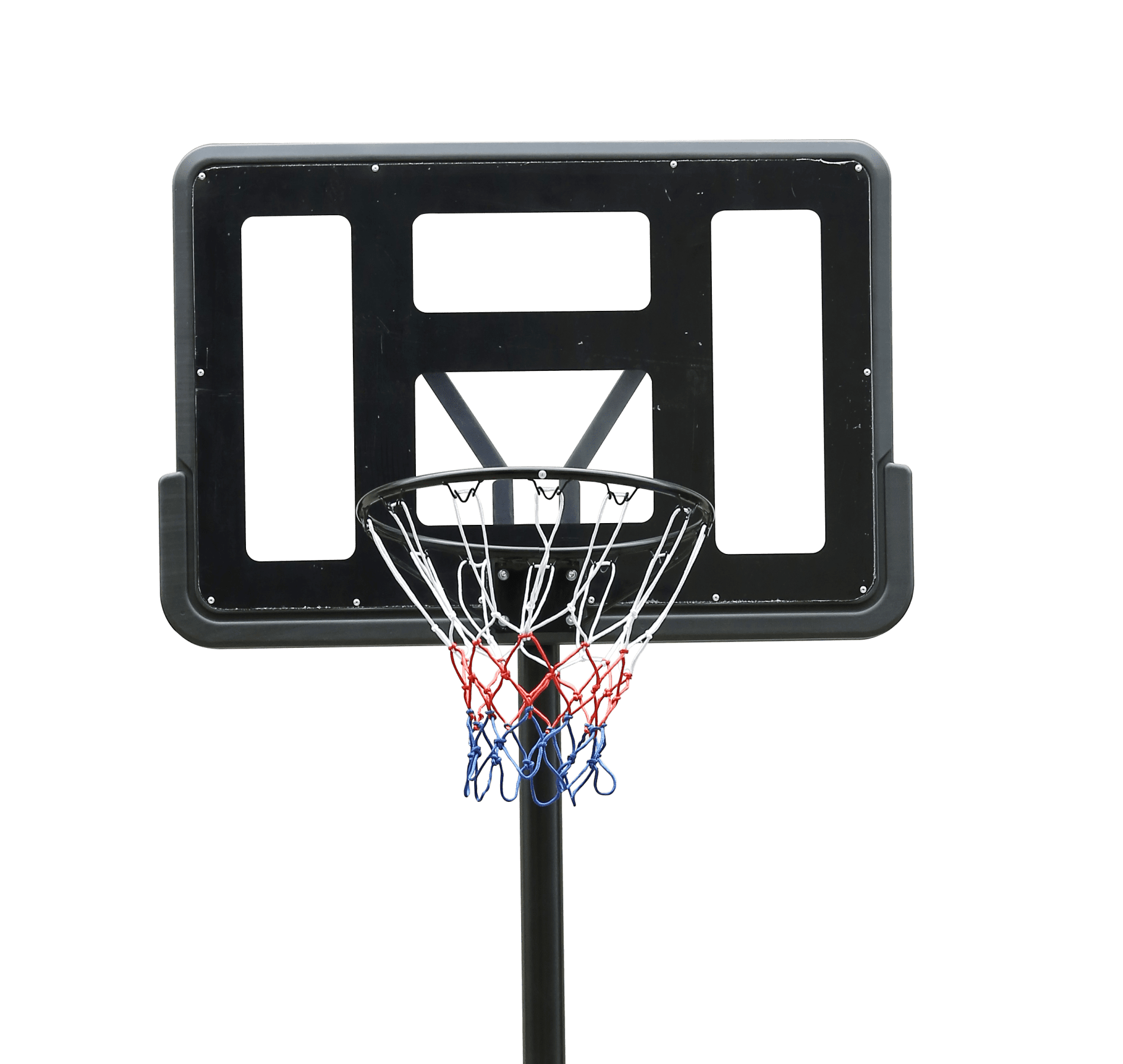 Portable Basketball Hoop with Height Adjustment 6.6ft to 10ft, 44 Inch Backboard, Wheels for Outdoor and Indoor Use for Adults and Teens