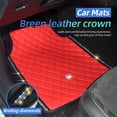 thumbnail image 4 of Bling Car Floor Mats, PVC Leather Anti-Slip Automative Floor Mats with Shining Diamond Rhinestone Crown, Sparkly Glitter Crystal Carpet, Universal Fit Automotive SUV, Sedan, Van, 4pcs for Girl Woman, 4 of 7