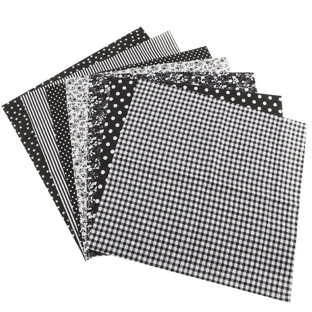 Paquetes de Tela - 7pcs 25 * 25 cm Tela de algodón DIY Cuadrados Surtidos Cuartos precortados de la Suite Beddding Paquete de Cuartos