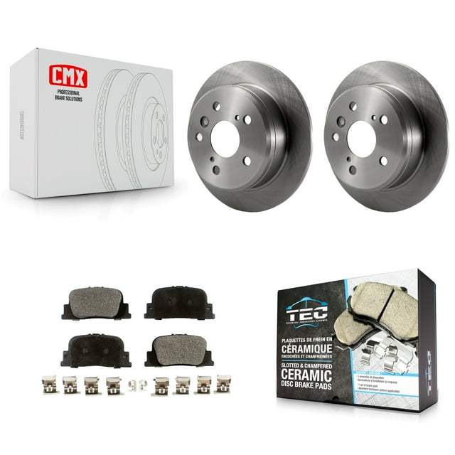 Transit Auto Rear Disc Brake Rotors and Ceramic Pads Kit for Car Toyota Camry Lexus ES300 K8T-101816