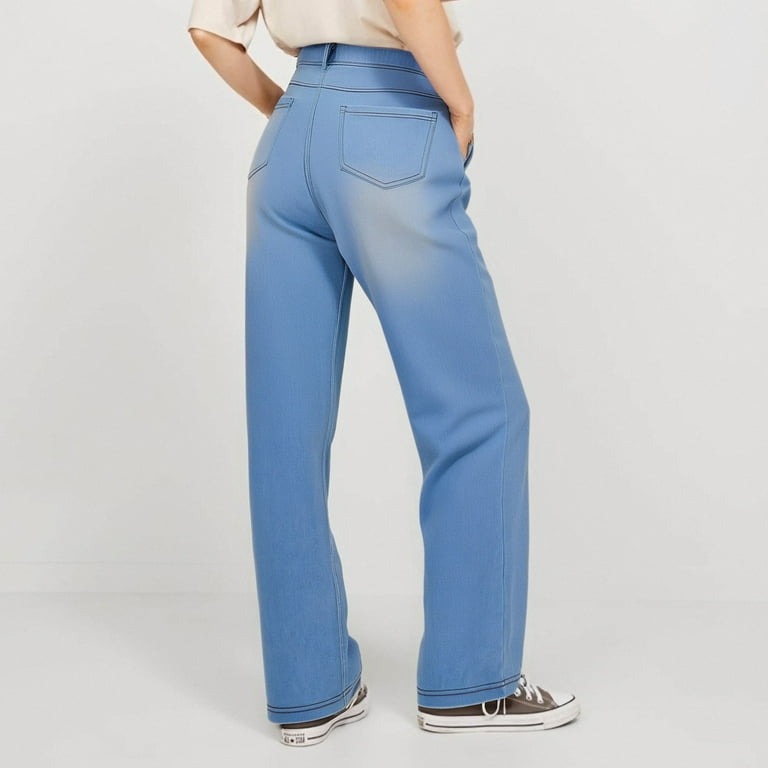 ADSSDQ Womens Jeans Lounge High Waisted Loose Wide Leg Jeans