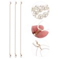 thumbnail image 3 of MasteelfCA 3 Pcs Decorative Mask Lanyards Convenient Stylish Glasses Neck Chains (White), 3 of 7
