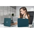 thumbnail image 4 of Mosiso 5IN1 Case for MacBook Air 13 inch Case (A1369 A1466, Older Version 2010-2017 Release), Plastic Hard Shell Case & Sleeve Bag & Keyboard Cover & Webcam Cover & Screen Protector, Deep Teal, 4 of 7