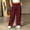 #0302-Wine, variant on TaTaai Womens Plus Size Solid Drawstring Elastic Waist Sweatpants with Pockets Loose Casual Trousers Bottoms for Daily Home