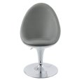 thumbnail image 3 of Fauteuil ellipse moderne Mod de CorLiving en cuir reconstitué, 3 of 7