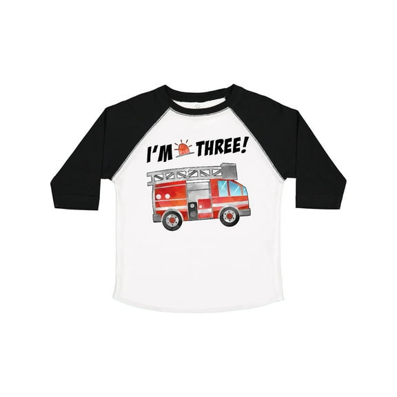 Inktastic I'm 3 Fire Truck 3rd Birthday Boys or Girls Toddler T-Shirt