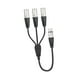 thumbnail image 3 of Adaptador de cable de micrófono XLR hembra a 3 XLR macho para altavoz, fácil de transportar, para casa y sonido de escenario., 3 of 8