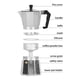 thumbnail image 5 of Cafetera Espresso Maker Moka Pot, Stovetop Espresso Maker para Great Flavored Espresso para VitroceráMica EléCtrica, 5 of 5
