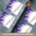 thumbnail image 6 of 3drose, Pretty Purple Wisteria Happy 40th Birthday, Set of 4 Ceramic Tile Coasters, 6 of 7
