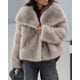 thumbnail image 4 of Abrigo PRETTYGARDEN de Invierno para Mujer con Solapa, Botones y Pelo Sintético, 4 of 6