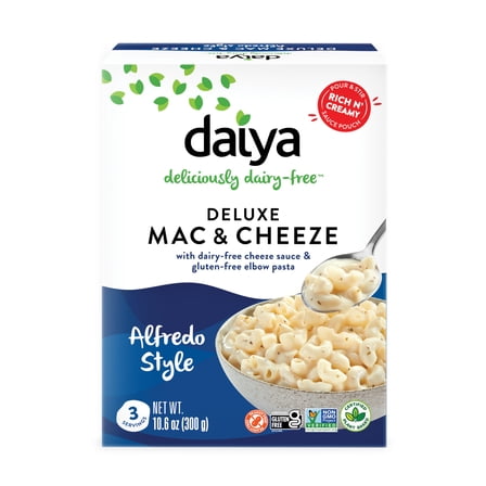 Daiya Dairy Free Gluten Free Deluxe Alfredo Mac & Cheese, Vegan, 10.6 oz (Shelf Stable)