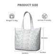 thumbnail image 4 of 22 Inch Oversized Travel Bag Lightweight Canvas Weekender Duffel with Multi Pockets, Colorful Pop Pattern, 4 of 5