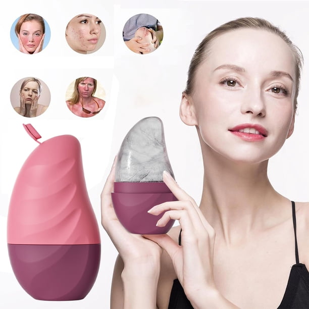 Moldes de hielo de silicona para masajes reutilizables, rodillo de hielo facial, rodillo de hielo para rostro y ojos, herramientas de cuidado facial con rodillo de hielo, moldes de silicona para belle