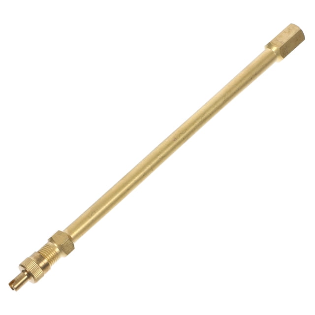 Shisuyan 1Pcs Golden Copper Tire Valve Extension Rod for Car Tire Inflation 5.9*0.43*0.43in
