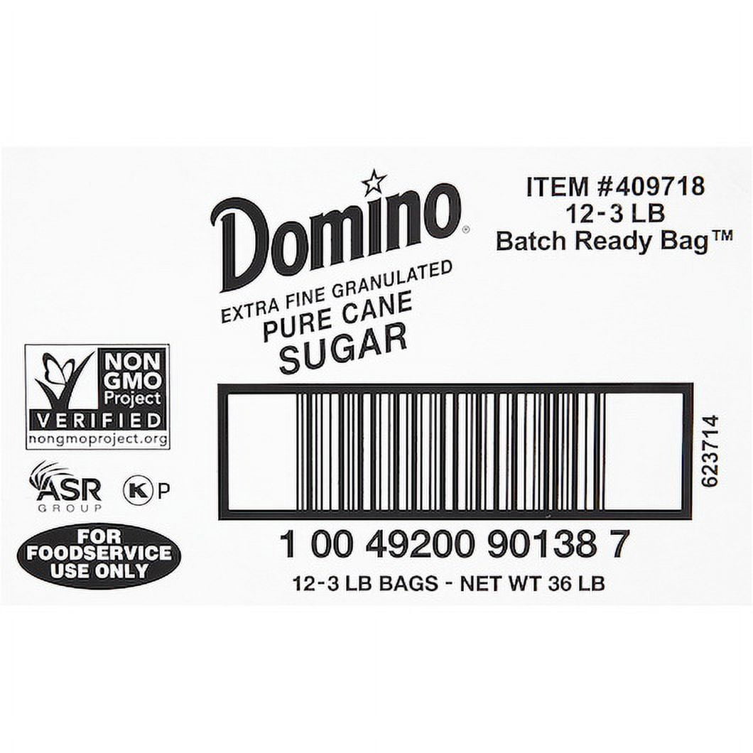 (Price/Case)Domino Cane Sugar Granulated Perfect Pouch, 3 Pounds, 12 per case