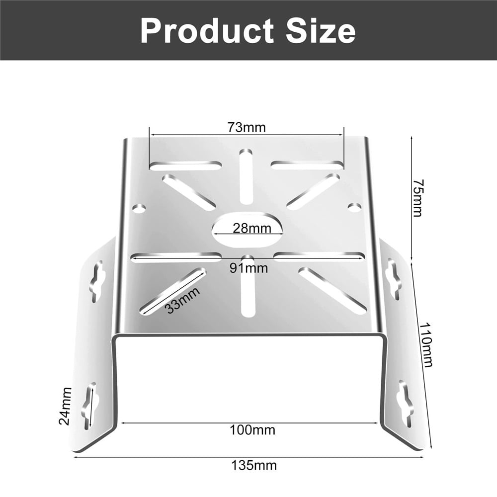 Universal Corner Mount for Security Camera, Stainless Steel Mounting Corner Bracket for Wall Mount Corner, Suitable for CCTV Cameras LED Wall/Stage Lights, Solar Panels (Small Size)