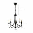 thumbnail image 4 of Farmhouse Chandelier 5 Light Candle Ceiling Lighting Fixture Dining Room Kitchen, 4 of 24