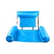 thumbnail image 3 of Hamaca de agua plegable inflable para piscina de fila flotante (azul cielo) Likrtyny Para estrenar, 3 of 9