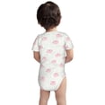 thumbnail image 3 of Xecao Cute Pigs Pattern Baby Climbing Bodysuit Short Sleeve Onesie Unisex 0-12 Months Baby Shirt Newborn Outfits Crotch snap design-18 Months, 3 of 6