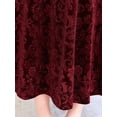 thumbnail image 7 of Retro 50s 60s Rockabilly Evening Party Dress for Women Velvet Ball Gown Formal Dresses Floral Graphic Wedding Bridesmaid Charming Dress, 7 of 7