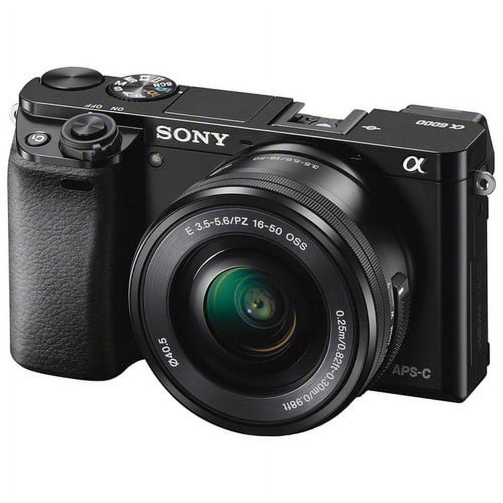 Sony Alpha a6000 Mirrorless Interchangeable-lens Camera w/ 16-50mm lens - Black - image 4 of 6