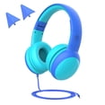 thumbnail image 1 of Auriculares para niños con dibujos animados de 3,5 mm, auriculares con cable para niños, mini auriculares portátiles plegables, azul AweSitey EL000897-03B, 1 of 2