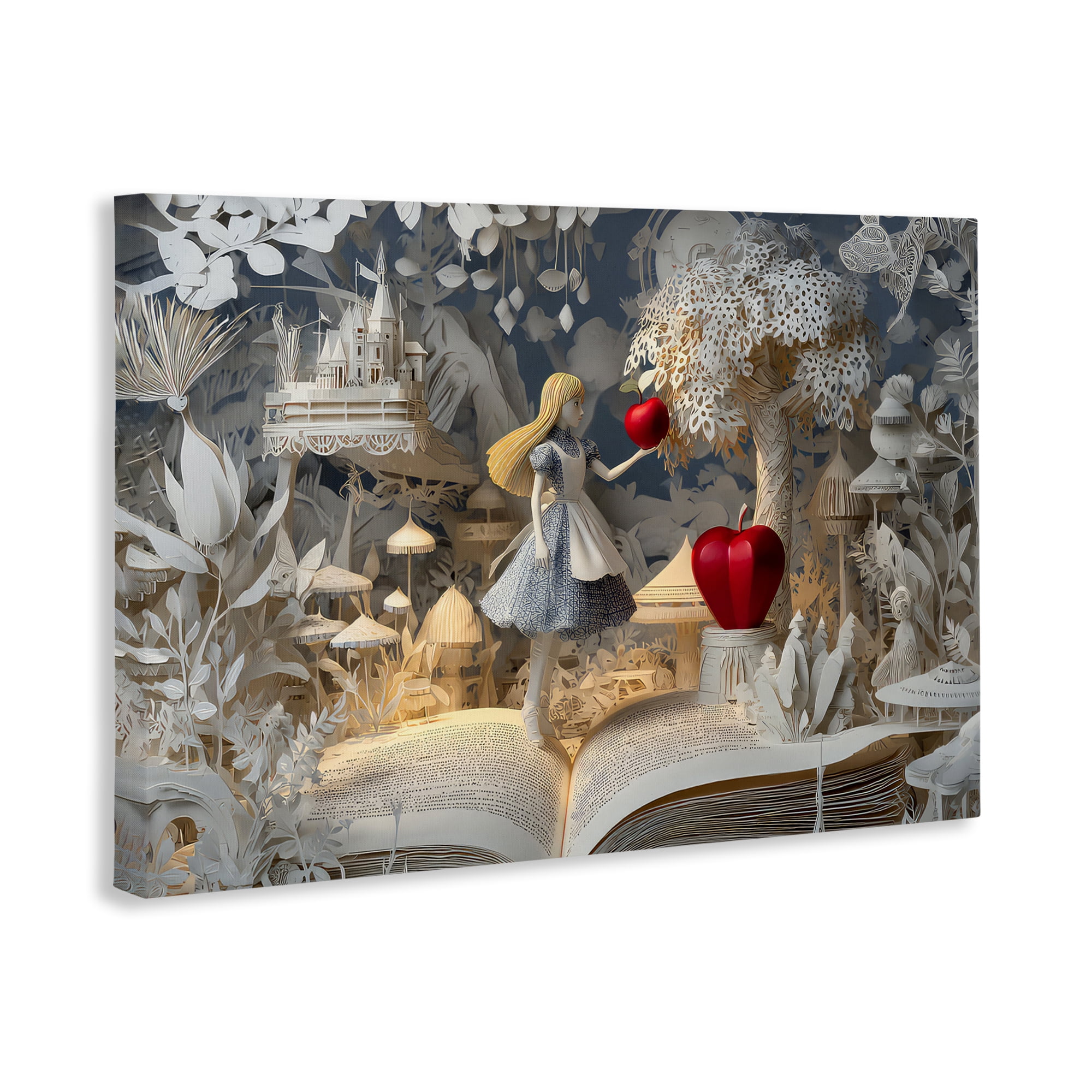 Stupell Industries Fairytale Scene Papercraft Canvas Wall Art, design by The Wands Want
