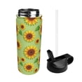 thumbnail image 2 of Yiaed Sunflower Leaves Print Water Bottle with Straw Lid, Stainless Steel Double Wall Insulated Water Bottle | Leak-Proof and Spill-Proof Water Bottle, 2 of 8