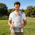 thumbnail image 3 of Baby Carrier for Newborn to Toddlers 0-48 Months (7-40 lbs) - Carrier with Ergonomic Support, Storage Pockets, and Sun Hood, 3 of 5
