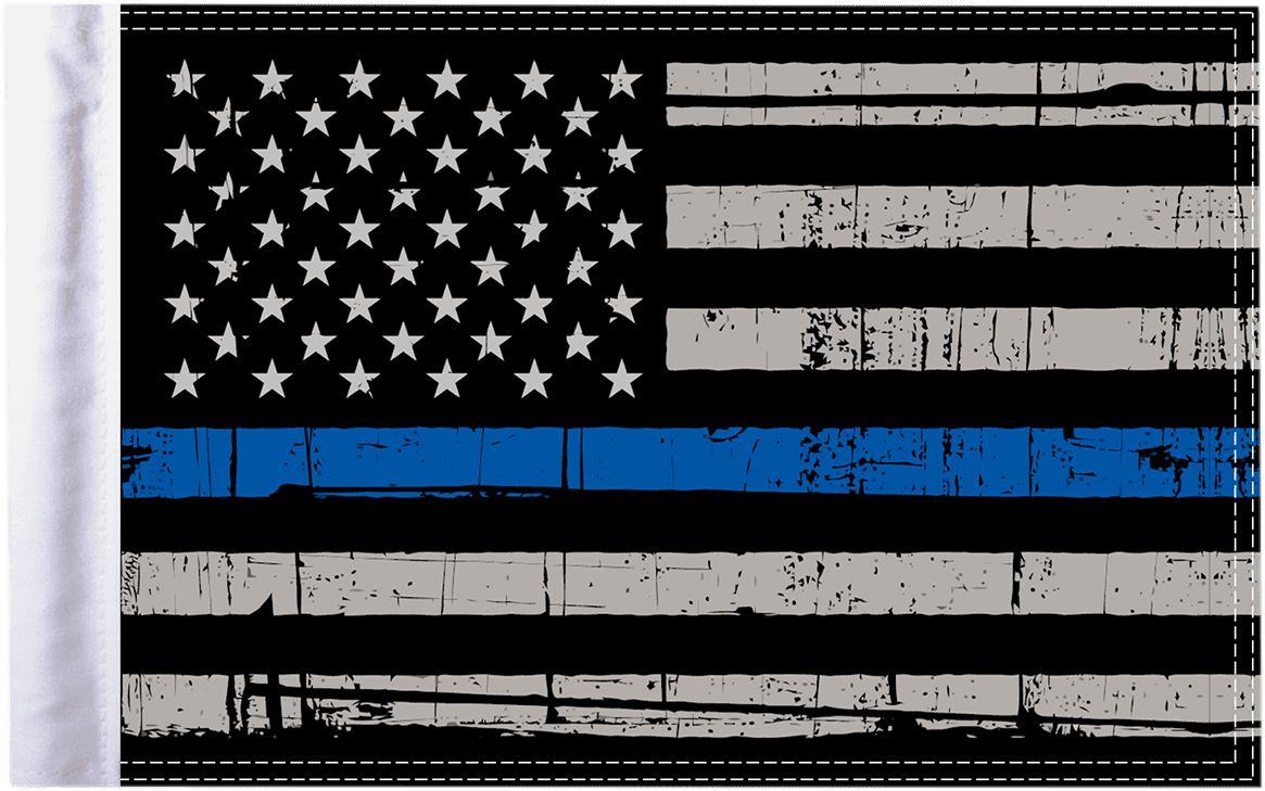 Pro Pad Flag Police Thin Blue Line 10in. x 15in FLGPTBLUS15