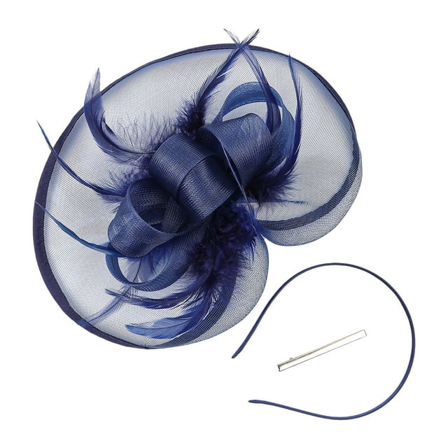 XASZHN Accessoire Capillaire Saison de Course Derby Kentucky Fête du Thé Navy_002 34CM