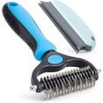 thumbnail image 2 of Cepillo para perros y gatos de pelo largo - Azul, 1 unidad. Cuidado del subpelo - Eliminación de subpelo y pelusa - Masaje y protección avanzada del pelaje., 2 of 5