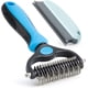 thumbnail image 2 of Cepillo para perros y gatos de pelo largo - Azul, 1 unidad. Cuidado del subpelo - Eliminación de subpelo y pelusa - Masaje y protección avanzada del pelaje., 2 of 5