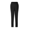 thumbnail image 6 of RUTAYY Women's Casual Pants Straight Leg Solid Color Elastic High Waist Stretch Classic Trendy Trousers, 6 of 6
