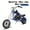 Blue, variant on TOXOZERS Kids Mini Bike,Gas Powered 2-Stroke with Mini Motorcycle,Off-Road Dirtbike for Kids 8-13 with Rear Disc Brakes,44*33*23in