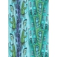thumbnail image 1 of Ahgly Company Machine Washable Indoor Rectangle Transitional Teal Green Area Rugs, 8' x 12', 1 of 7