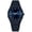 Black and Blue, variant on Men's watch, waterproof watch, men's watch, all-black Arabic numeral dial, high-end alloy quartz watch, men's wristwatch