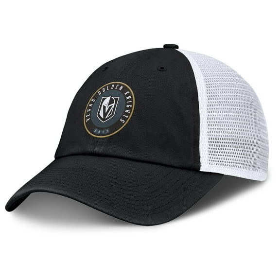 Men's Fanatics Black/White Vegas Golden Knights Averie Trucker Adjustable Hat