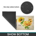 thumbnail image 7 of 2 Piece Sunflower Flowers on Yellow Background Rug Kitchen Rug Set, Decor Kitchen Rugs, Absorbent Non-Slip Washable Floor Mats, Home Indoor Runner Rugs 17"x47"+17"x30", 7 of 7