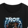 thumbnail image 3 of Marvel Thor - Metal Band Style - Women's Short Sleeve Graphic T-Shirt, 3 of 5