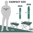 thumbnail image 2 of VILLEY Folding Camping Table with Carry Bag, Portable Lightweight Beach Table with Oxford Fabric and Reinforced Aluminum Panel for Outdoor, Camping, Picnic, Backyards, BBQ, 2 of 8