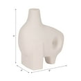 thumbnail image 4 of Modern Abstract Animal Vase - Unique Porcelain & Ceramic Decorative Sculpture for Home, Office, Bedroom & Living Room - 9" White, 4 of 12
